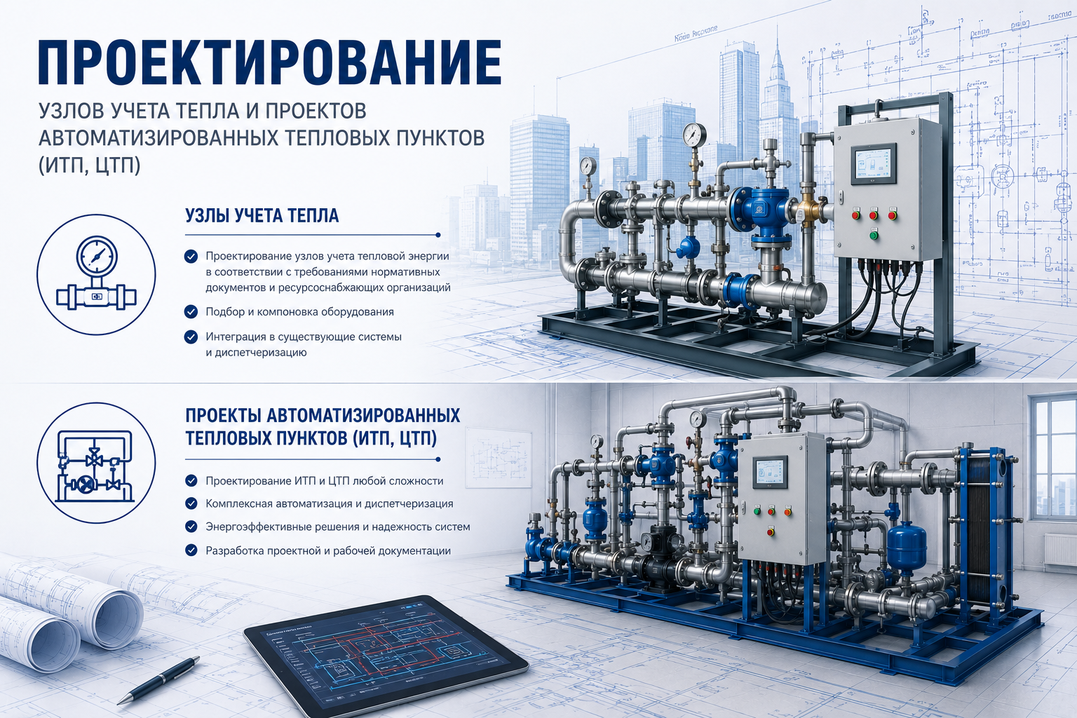 Проектирование тепловых пунктов и узлов учета